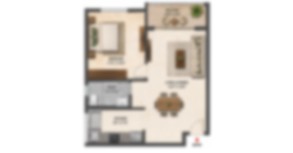 Godrej Golf Crest Navi Mumbai 3 BHK Floor Plans
