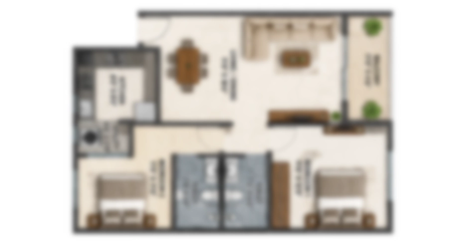 Godrej Golf Crest Navi Mumbai 4 BHK Floor Plans